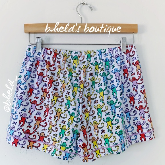 Roller Rabbit Disco Monkey Polo Pajamas in Rainbow Size X-Small XS New NWT - Picture 13 of 16